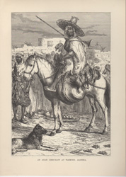 AN ARAB MERCHANT AT TLEMCEN, ALGERIA